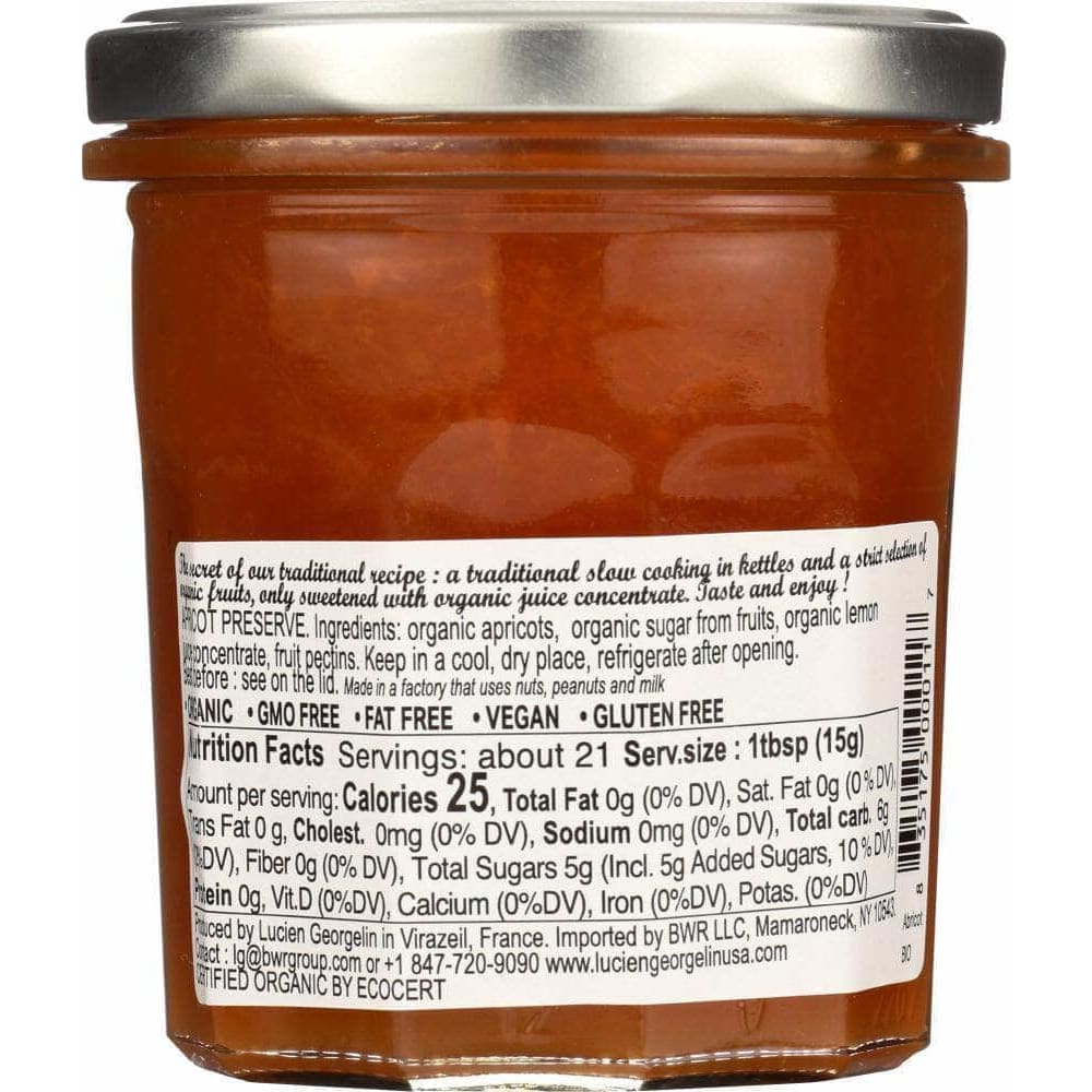 Lucien Georgelin Lucien Georgelin Spread Fruit Apricot Organic, 320 gm