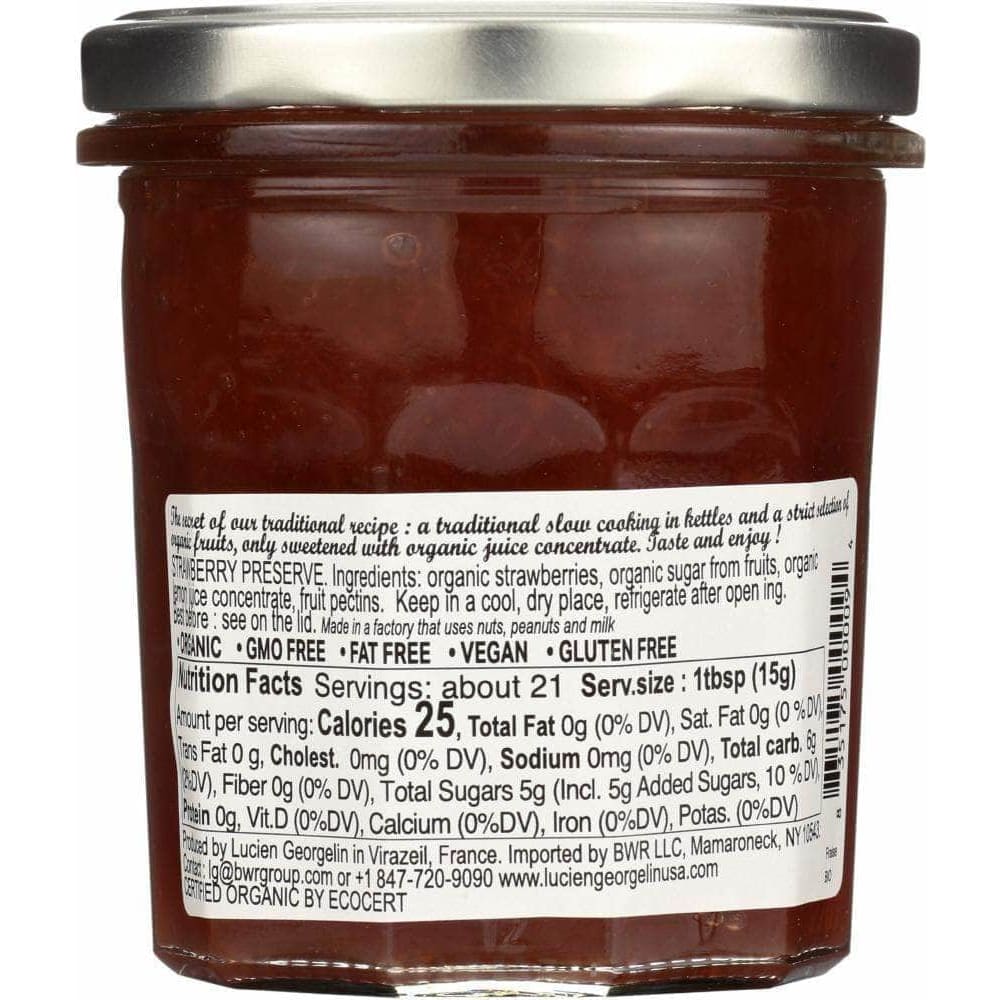 Lucien Georgelin Lucien Georgelin Spread Fruit Strawberry Organic, 320 gm