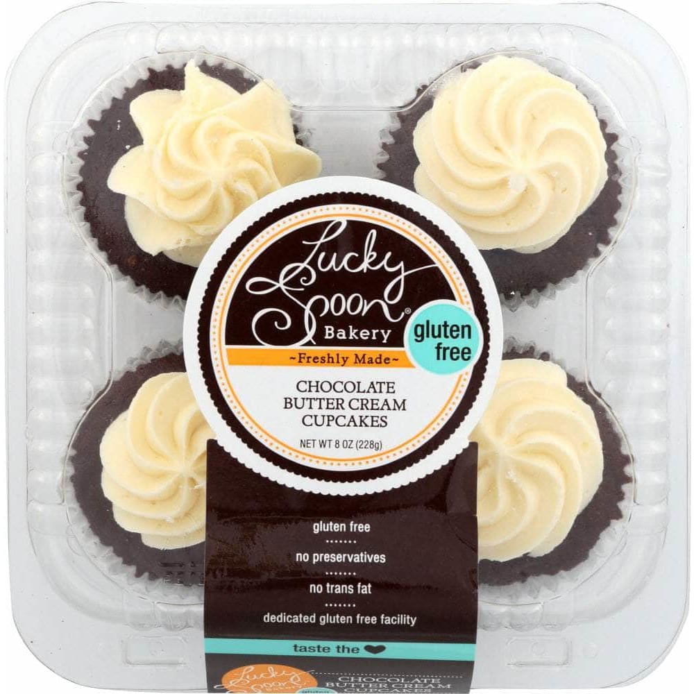 Lucky Spoon Bakery Lucky Spoon Cupcake Gluten Free Chocolate Butter Cream, 8 oz