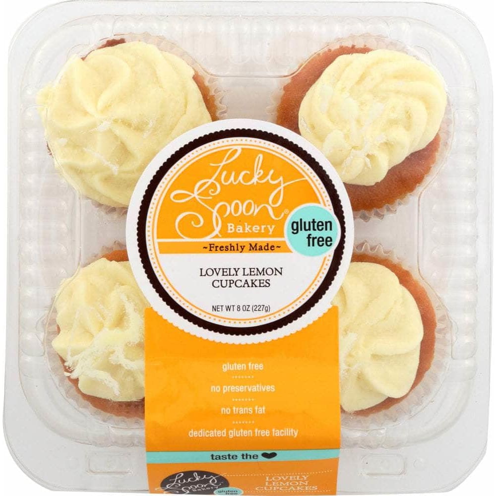 Lucky Spoon Bakery Lucky Spoon Lovely Lemon Cupcakes, 8 oz