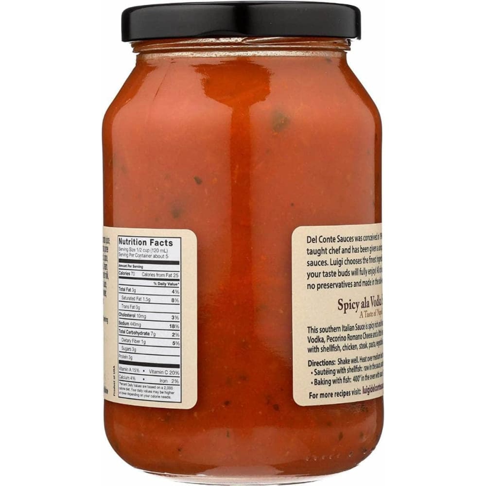 LUIGI DEL CONTE SAUCES Luigi Del Conte Sauces Sauce Spicy Ala Vodka, 16 Oz