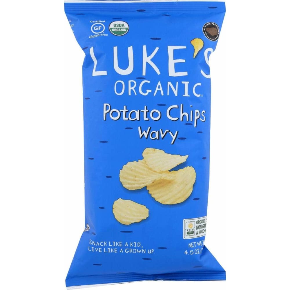 LUKES ORGANIC LUKES ORGANIC Chips Ptato Wavy Organic, 4.5 oz