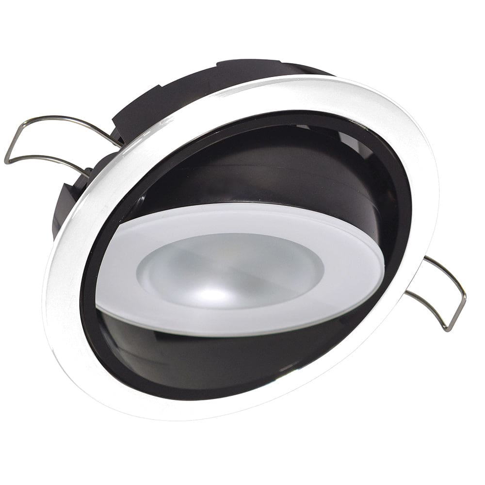 Lumitec Mirage Positionable Down Light - White Dimming - White Bezel - Lighting | Dome/Down Lights - Lumitec