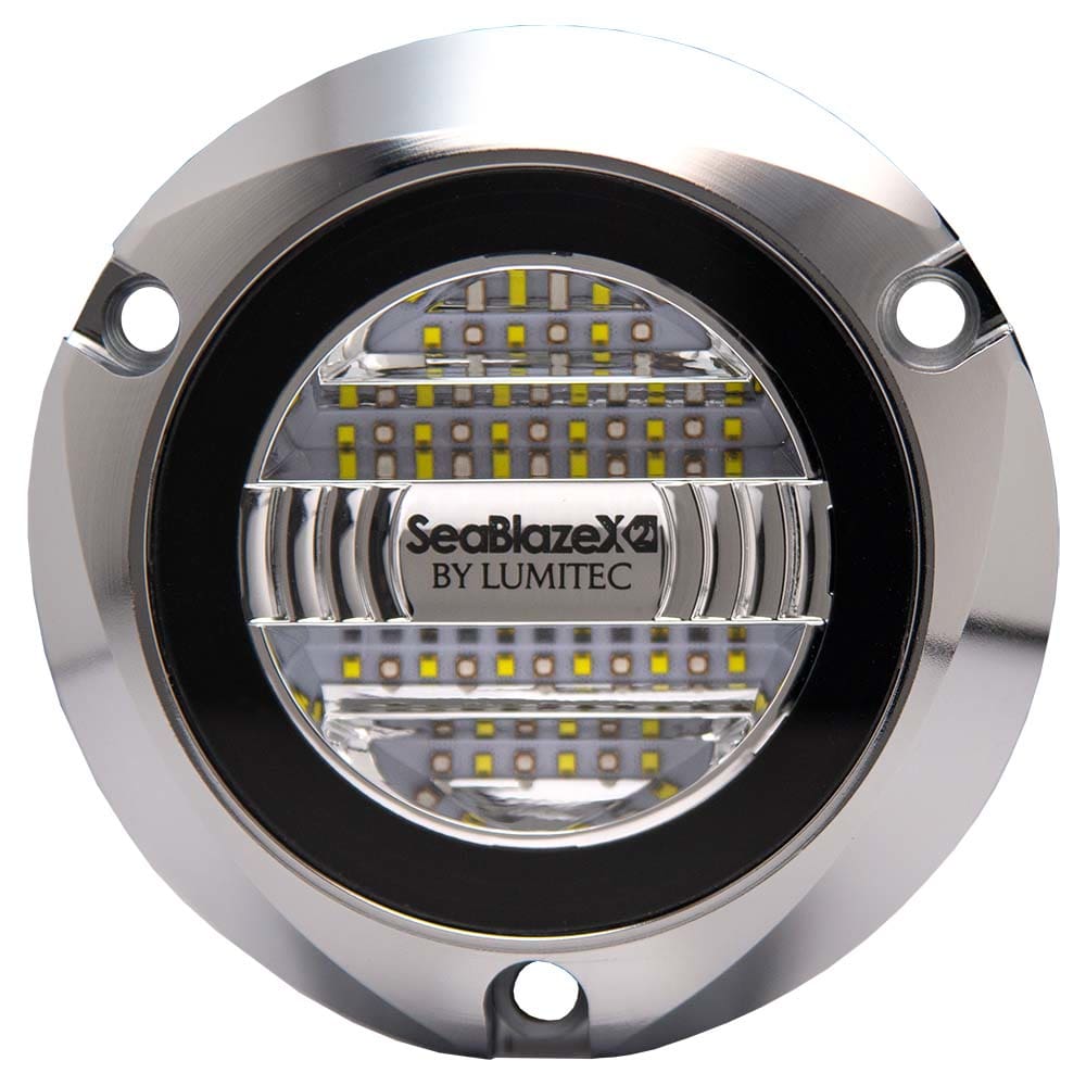 Lumitec Seablaze X2 Spectrum Underwater Light RGBW Polished Housing - Lighting | Underwater Lighting - Lumitec