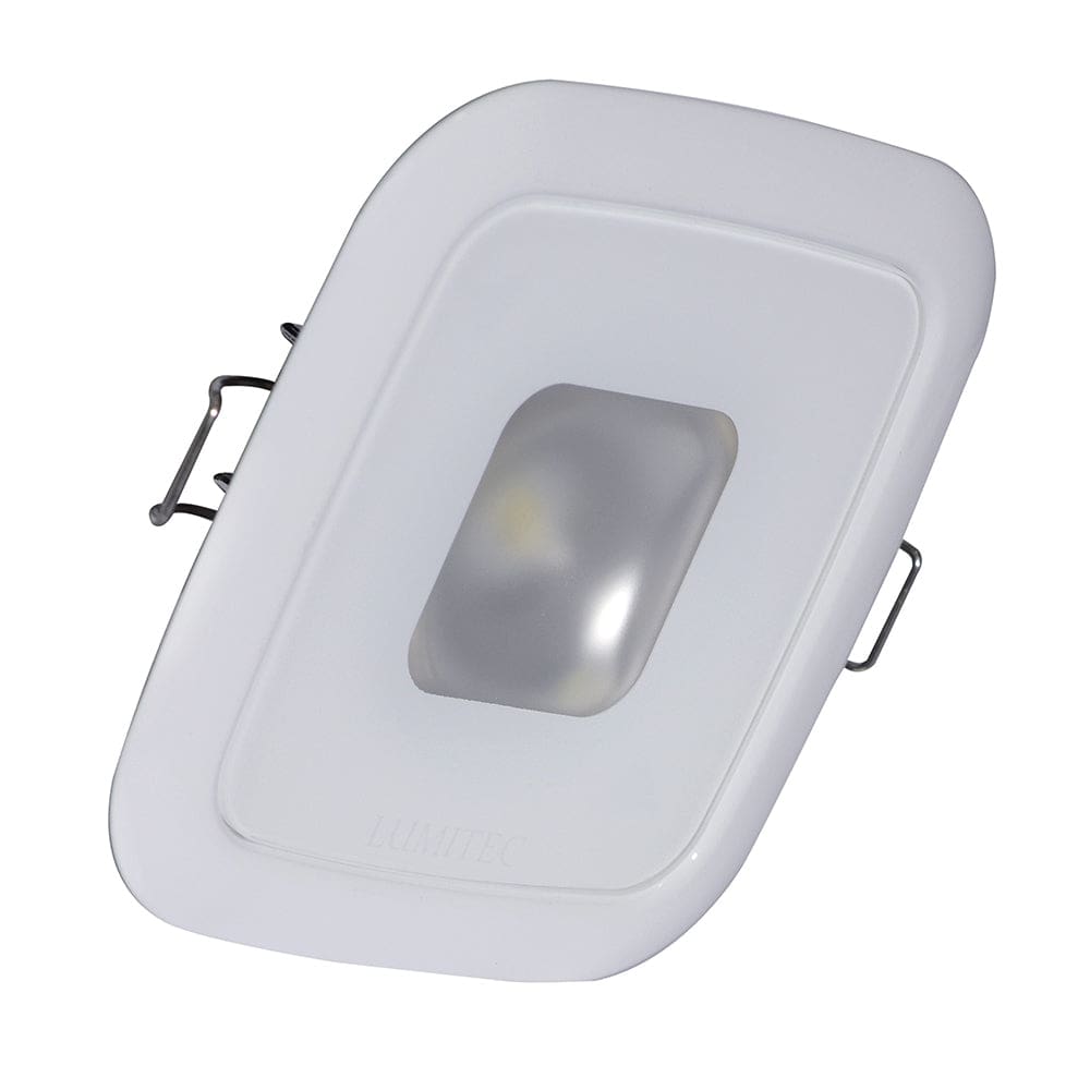 Lumitec Square Mirage Down Light - Warm White Dimming Hi CRI - White Bezel - Lighting | Dome/Down Lights - Lumitec