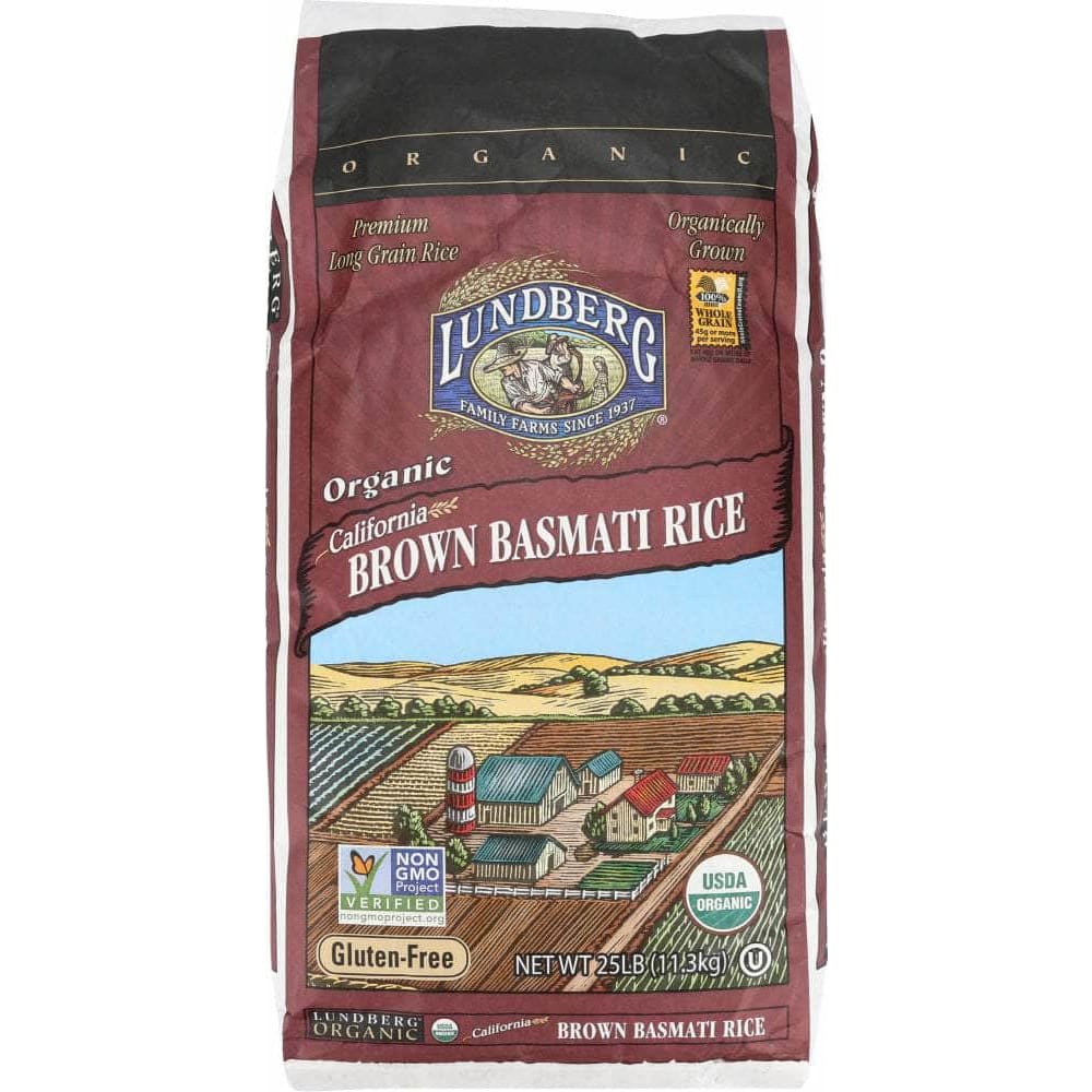 Lundberg Family Farms Lundberg Brown Basmati California Organic, 25 lb