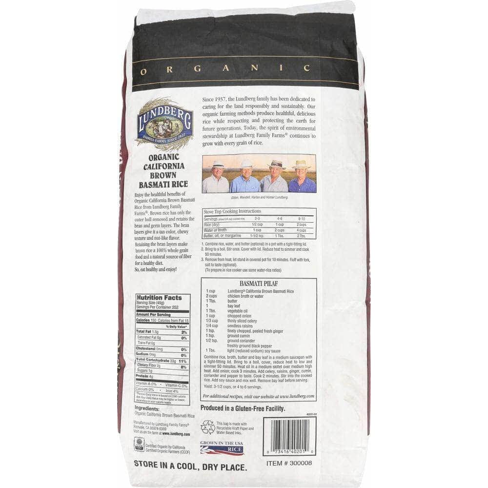 Lundberg Family Farms Lundberg Brown Basmati California Organic, 25 lb