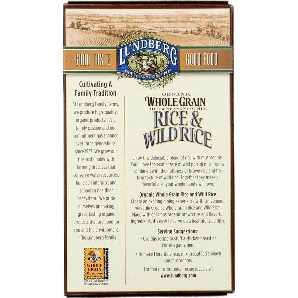 Lundberg Family Farms Lundberg Mix Rice Whole Grain & Wild Rice Mix Seasoning, 6 oz