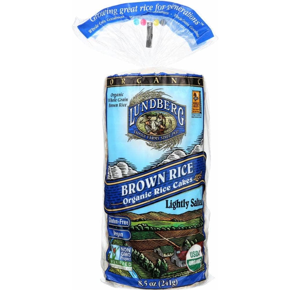 Lundberg Family Farms Lundberg Organic Brown Rice Cakes Lightly Salted, 8.5 oz