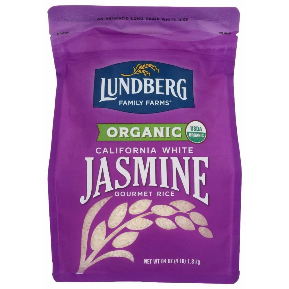 LUNDBERG Grocery > Pantry > Rice LUNDBERG: Organic Jasmine White Rice, 4 lb