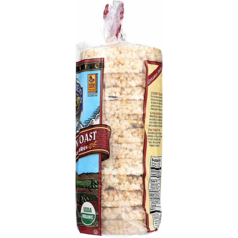 Lundberg Family Farms Lundberg Organic Rice Cakes Cinnamon Toast, 9.5 oz