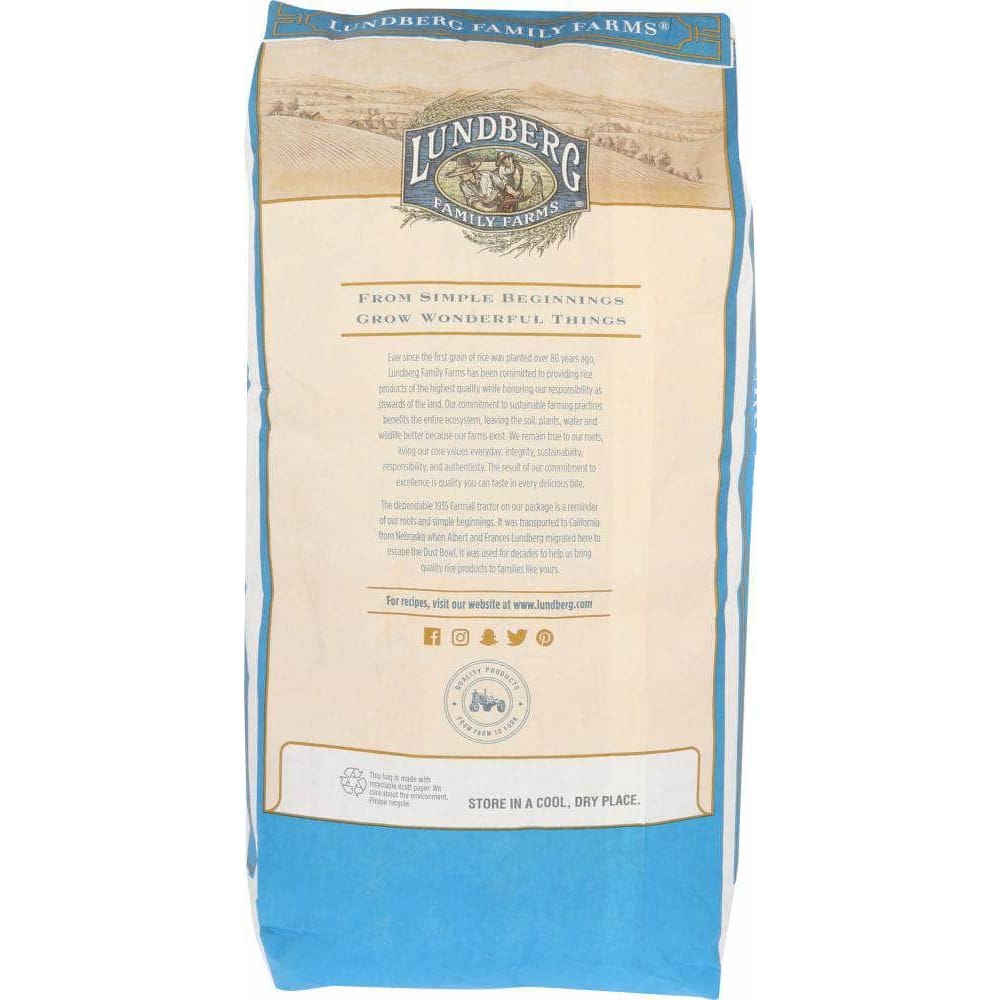 Lundberg Family Farms Lundberg Rice Brown Short Premium Gluten Free, 25 lb