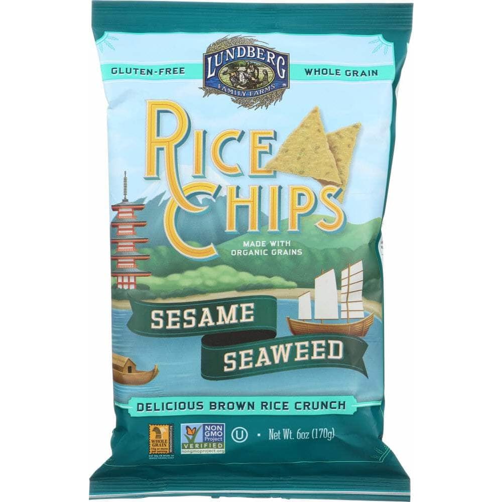 Lundberg Family Farms Lundberg Rice Chips Sesame and Seaweed, 6 oz