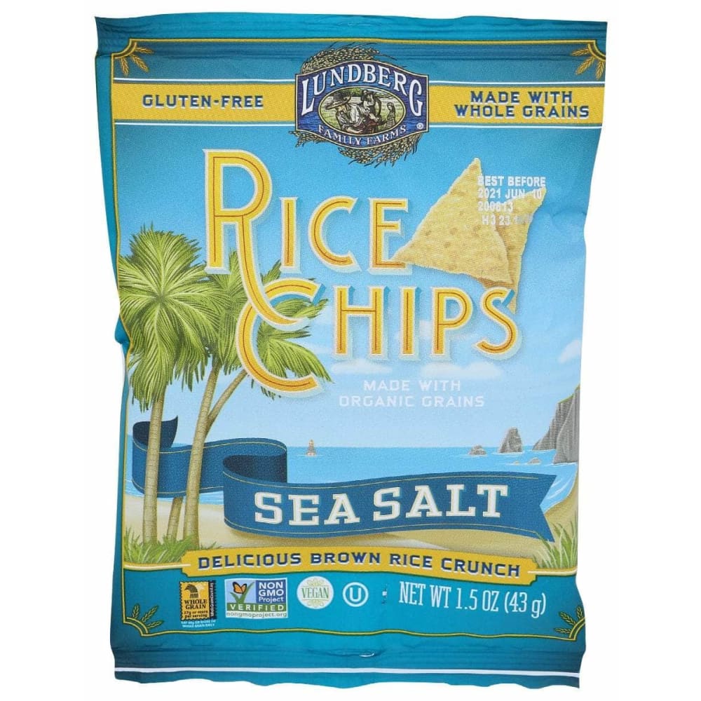 LUNDBERG LUNDBERG Sea Salt Rice Chips, 1.5 oz