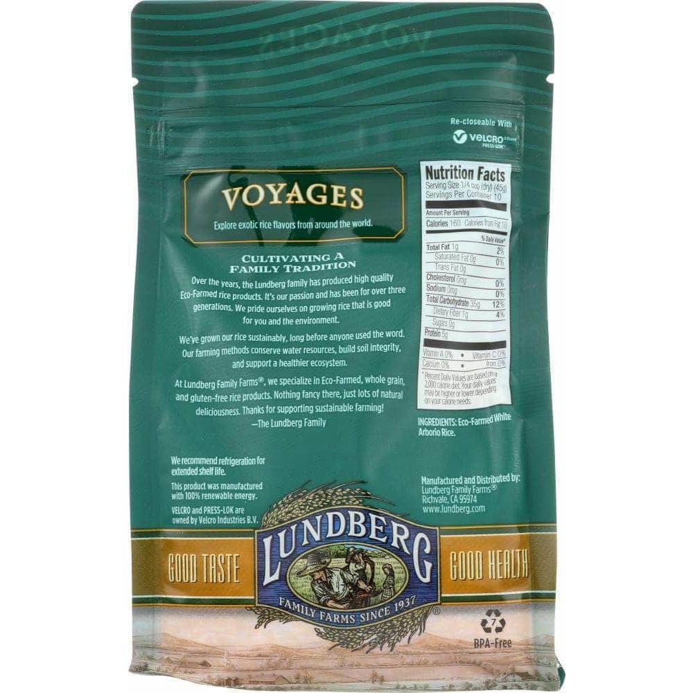 Lundberg Family Farms Lundberg White Arborio Rice Gluten-Free, 1 lb