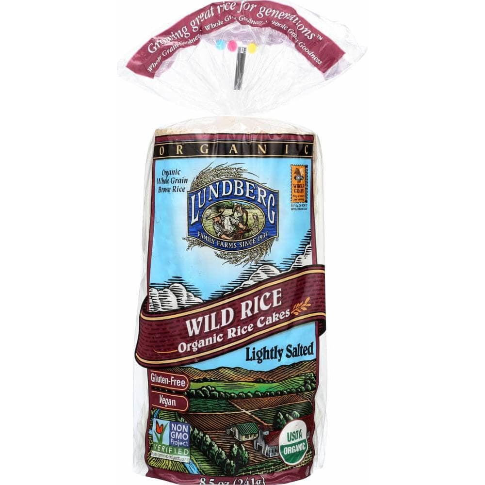 Lundberg Family Farms Lundberg Wild Organic Rice Cakes Lightly Salted, 8.5 oz