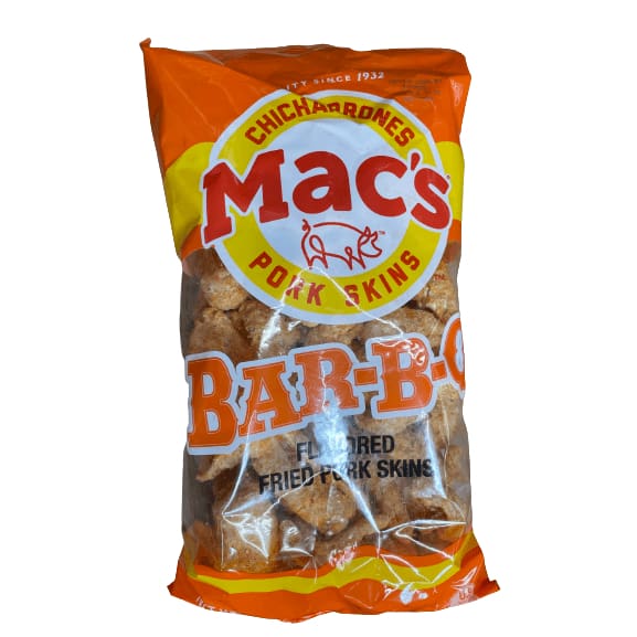 Mac's Mac's Bar-B-Q Crispy Fried Pork Skins, 5 oz