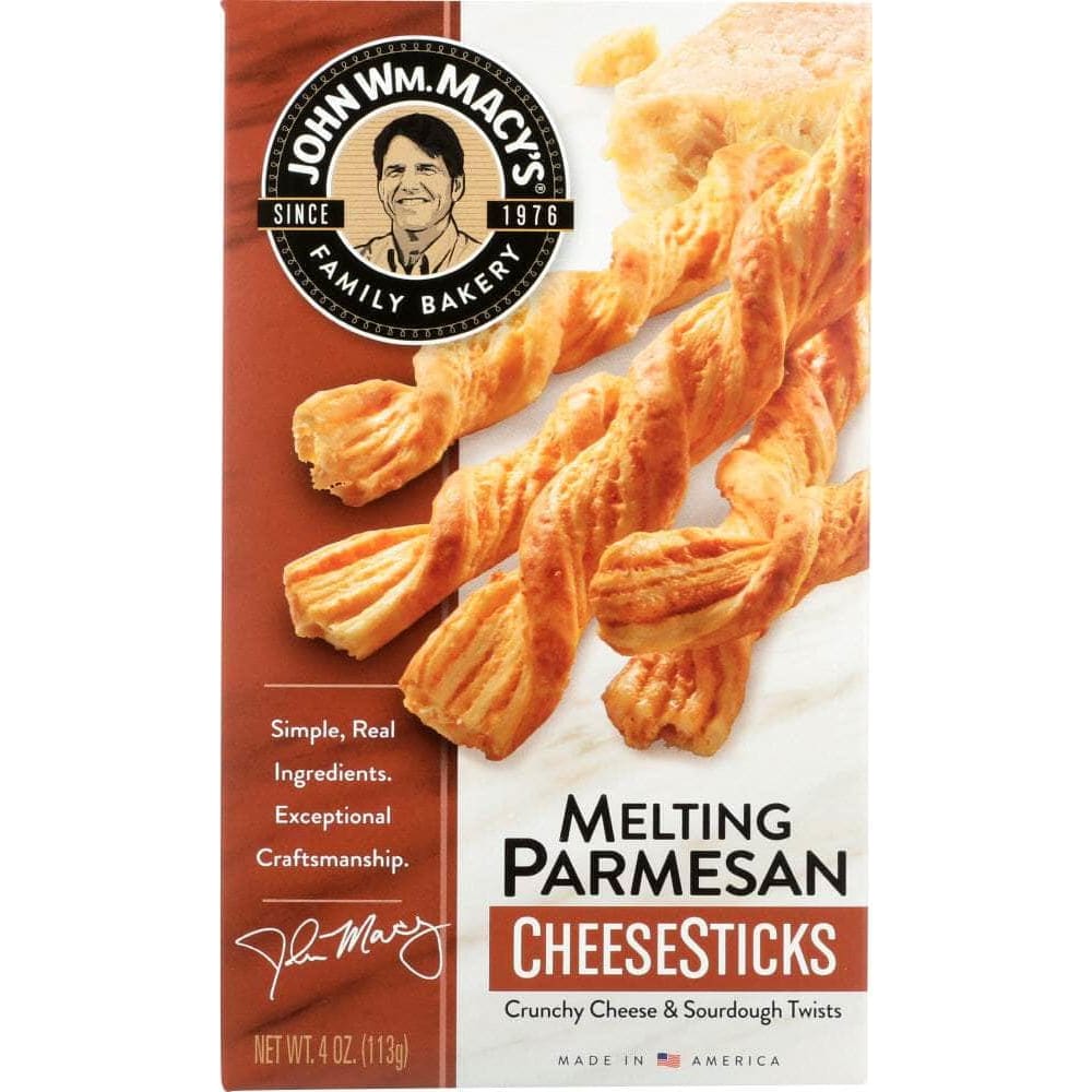 John Wm Macys Macys Cheesestick Parmesan, 4 oz