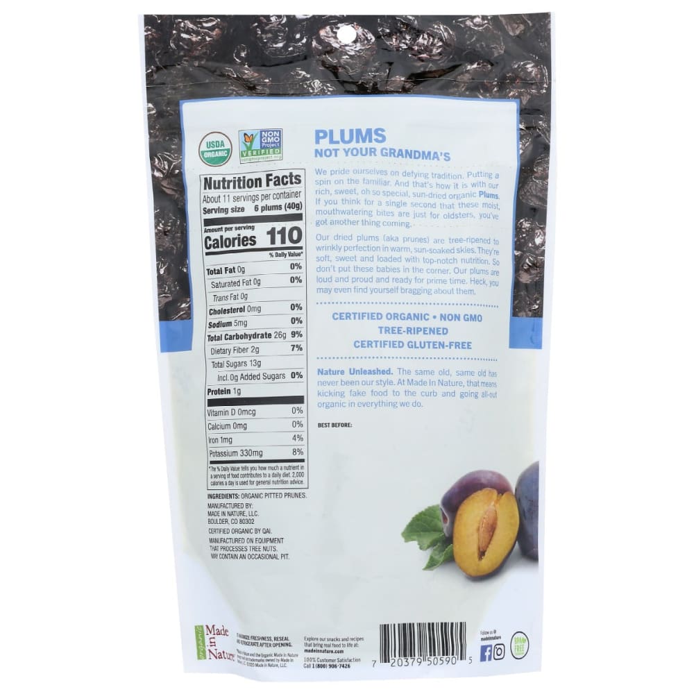 MADE IN NATURE: Dried Plums 16 oz - Grocery > Snacks > Fruit Snacks - MADE IN NATURE