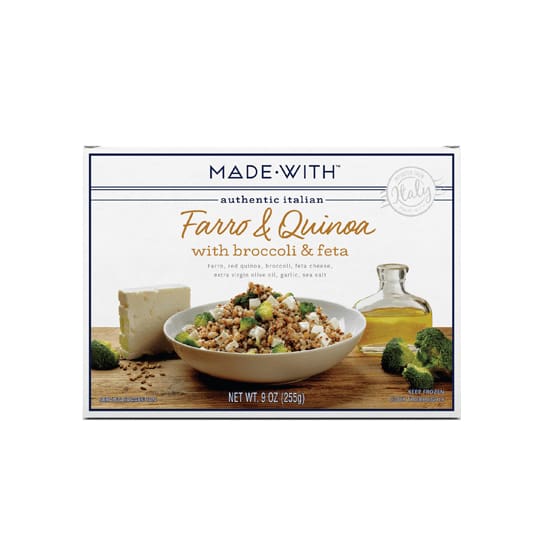 Made With Made With Farro & Quinoa with Broccoli & Feta Entree, 9 oz