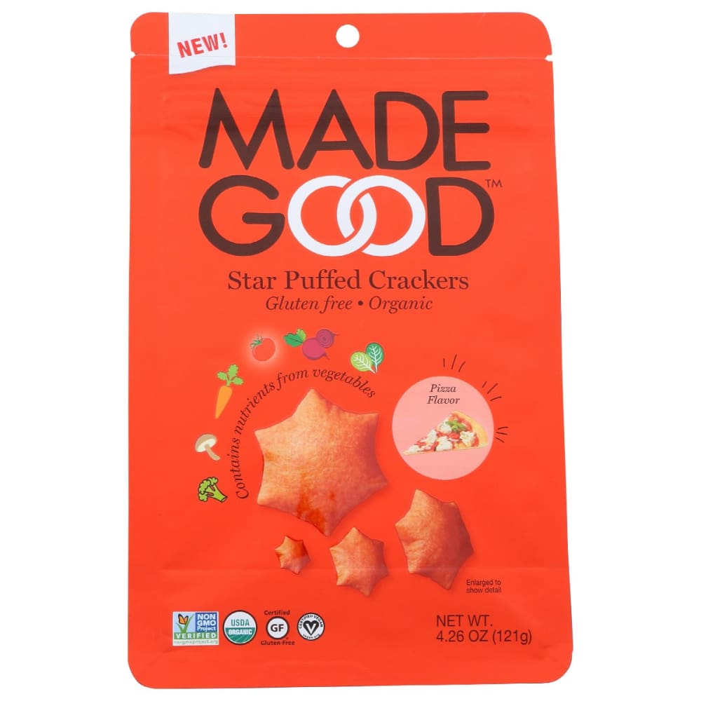 MADEGOOD: Cracker Pizza Org 4.25 oz (Pack of 5) - Crackers > Crackers Snack & Sandwich - MADEGOOD