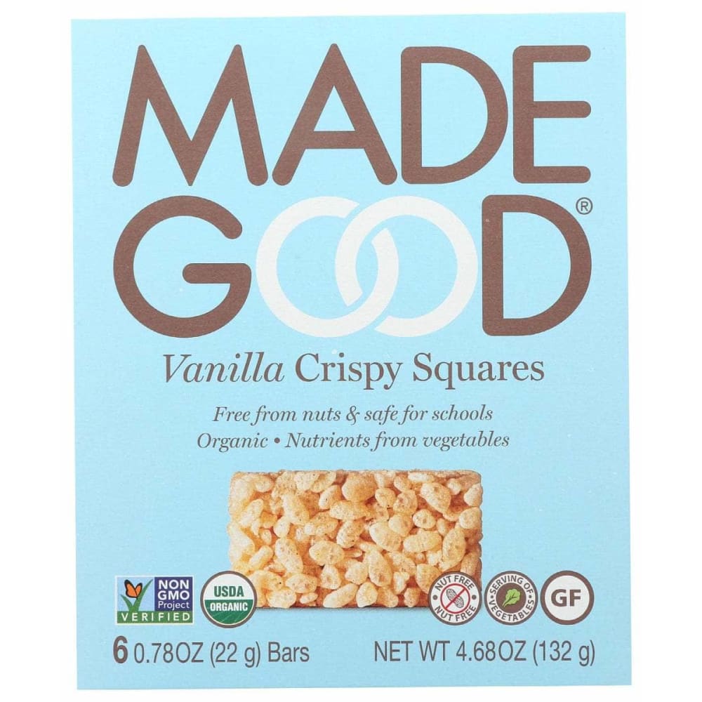 MADEGOOD MADEGOOD Rice Crispy Vanilla Sq, 4.68 oz