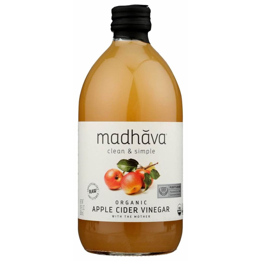 MADHAVA Grocery > Cooking & Baking > Vinegars MADHAVA: Vinegar Apple Cider Og, 16.9 oz