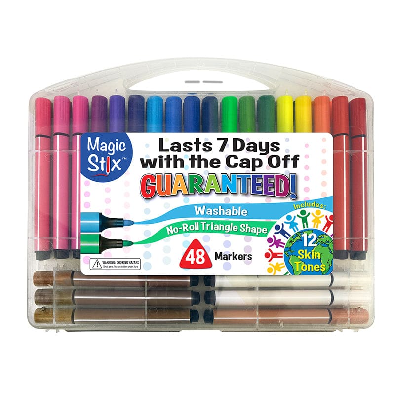 Magic Tri Stix 48 Clrs with Skin Tones - Paint - The Pencil Grip