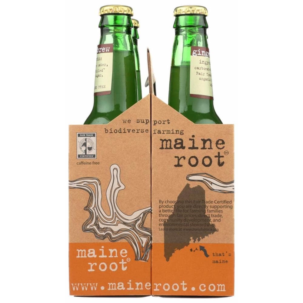 MAINE ROOT Grocery > Beverages > Sodas MAINE ROOT: Ginger Brew Soda 4pk, 48 fo