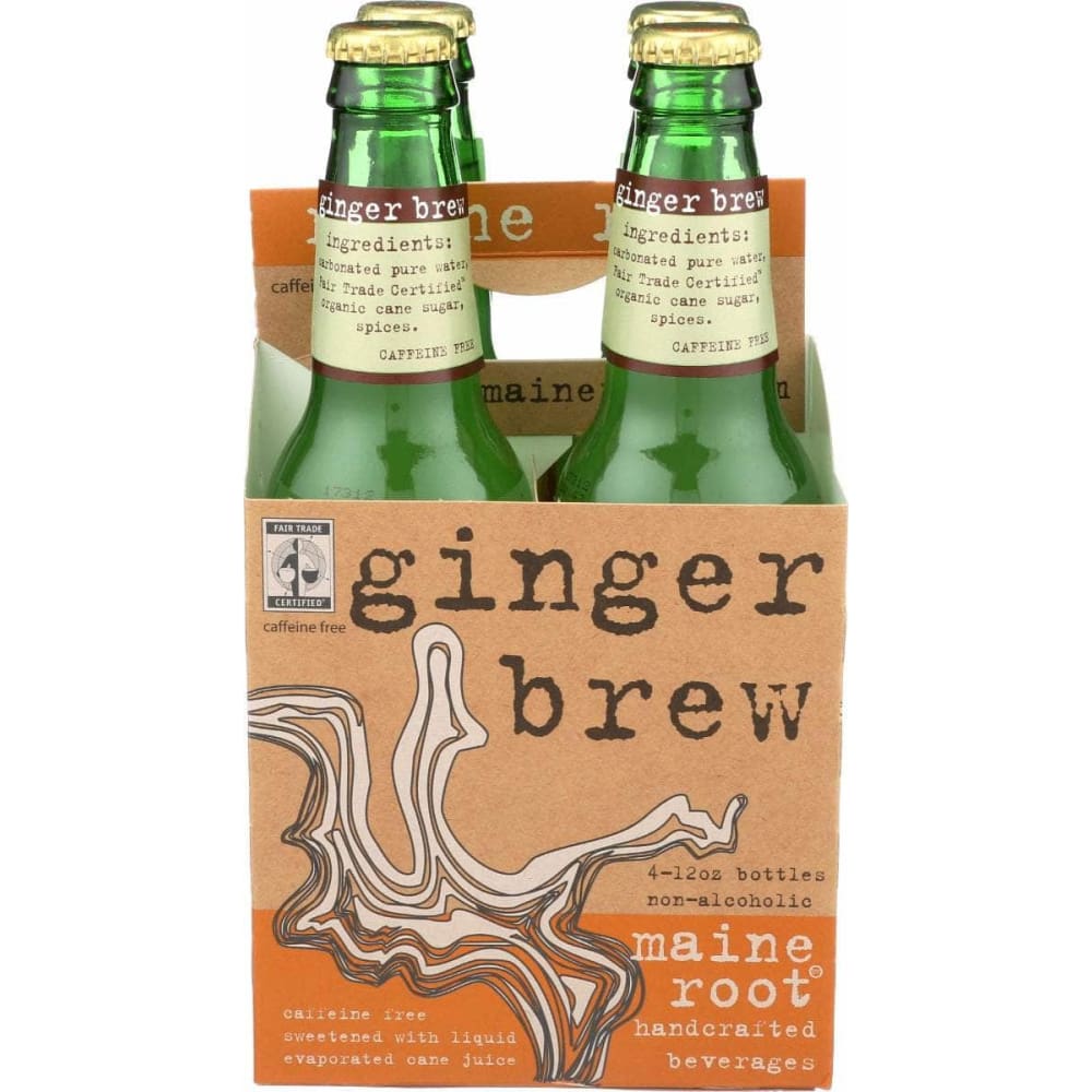 MAINE ROOT Grocery > Beverages > Sodas MAINE ROOT: Ginger Brew Soda 4pk, 48 fo