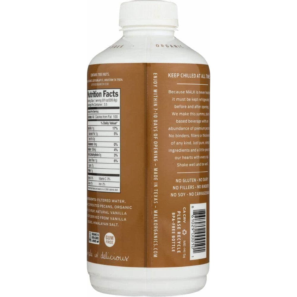 Malk Malk Pure Pecan Malk Maple, 28 oz