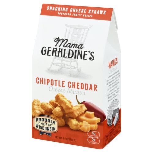 MAMA GERALDINES: Cheese Straw Chipotle 4.5 oz - Grocery > Snacks > Crackers > Crispbreads & Toasts - MAMA GERALDINES