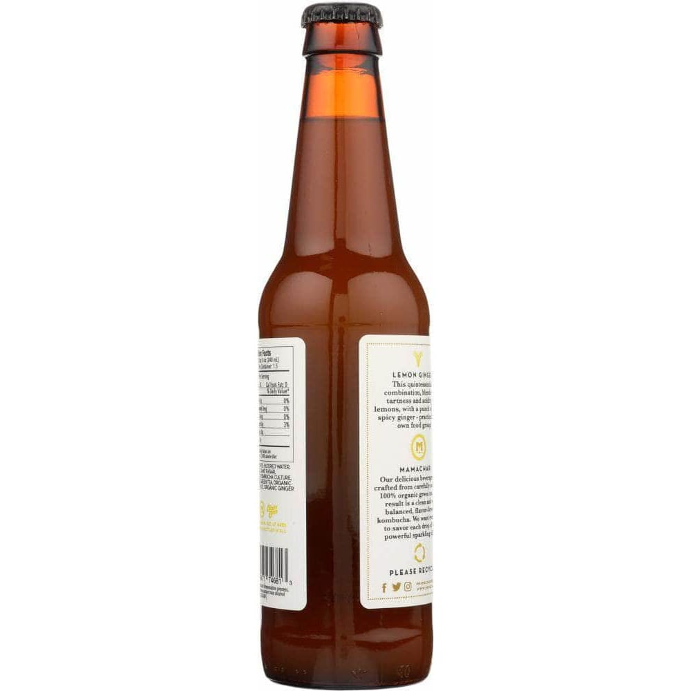 Mamachari Kombucha Mamachari Kombucha Lemon Ginger Kombucha, 12 fl oz