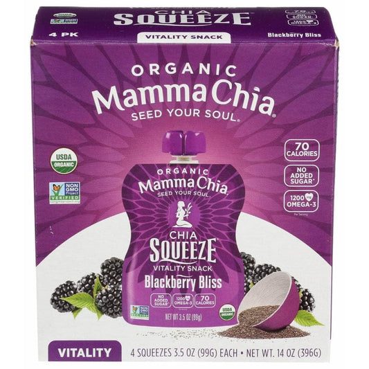 MAMMACHIA Mammachia Chia Sqz 4Ct Blkbry Bliss, 14 Oz