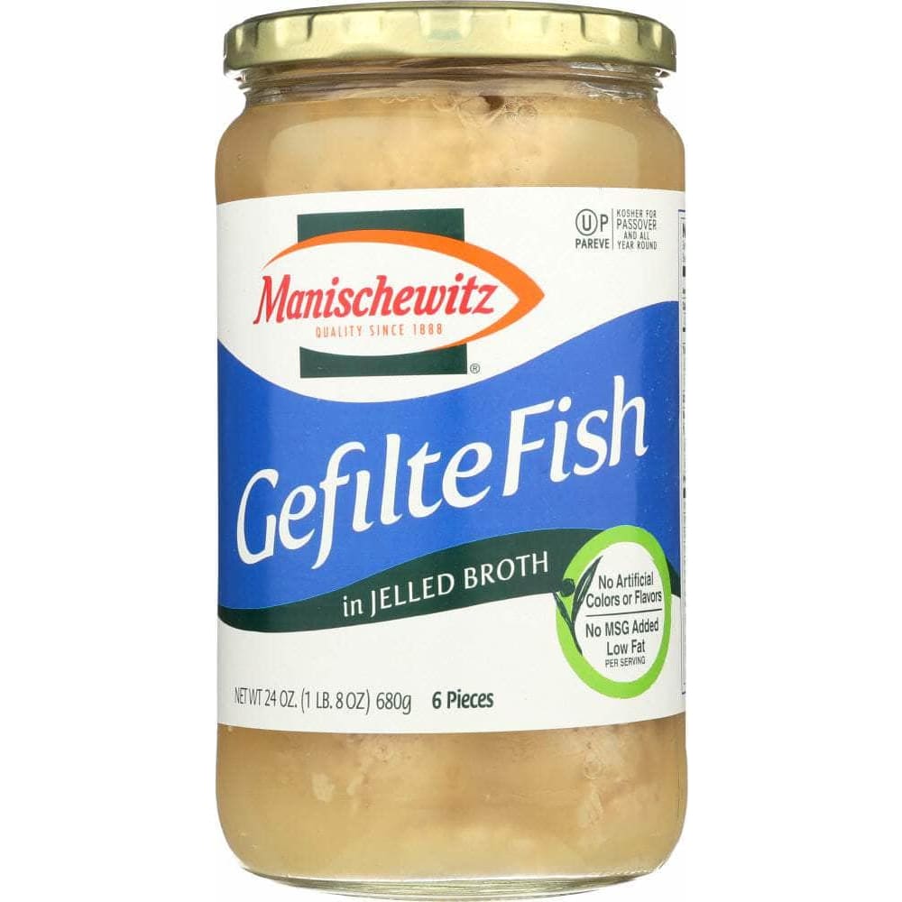 Manischewitz Manischewitz Gefilte Fish in Jelled Broth, 24 Oz