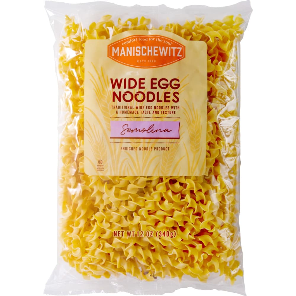 MANISCHEWITZ: Noodles Egg Wide Homestyle 12 OZ (Pack of 5) - Grocery > Pantry > Pasta and Sauces - MANISCHEWITZ