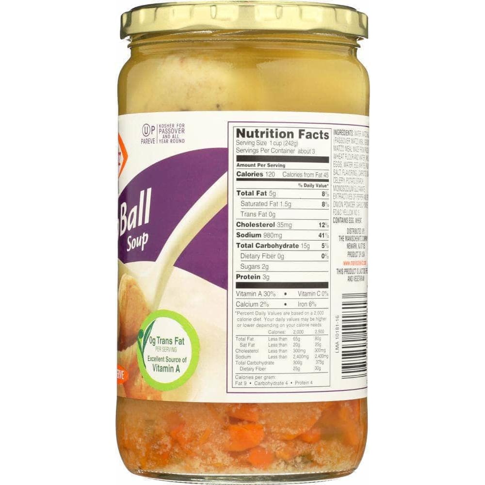 Manischewitz Manischewitz Soup Matzo Ball Jars, 24 oz