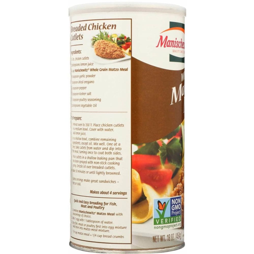 MANISCHEWITZ Manischewitz Whole Grain Matzo Meal, 16 Oz