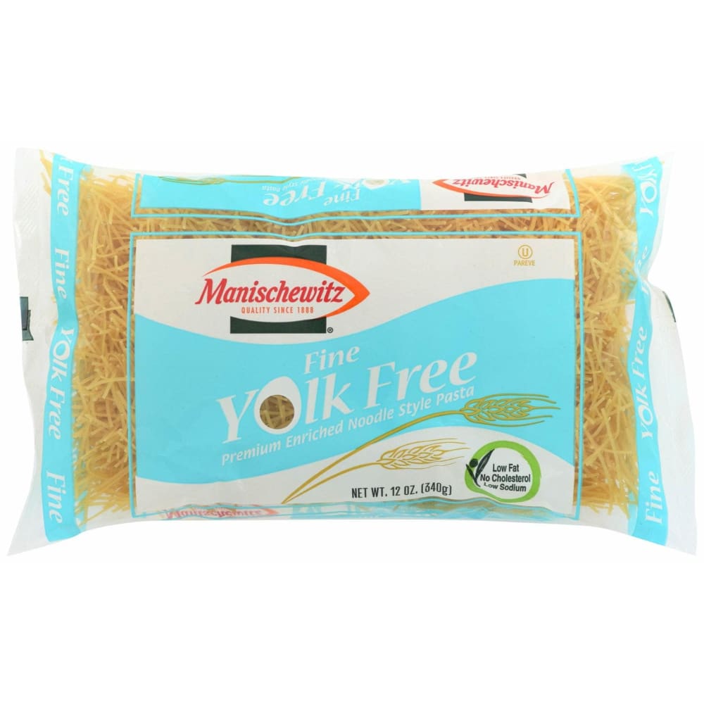 MANISCHEWITZ Manischewitz Yolk Free Fine Noodles, 12 Oz