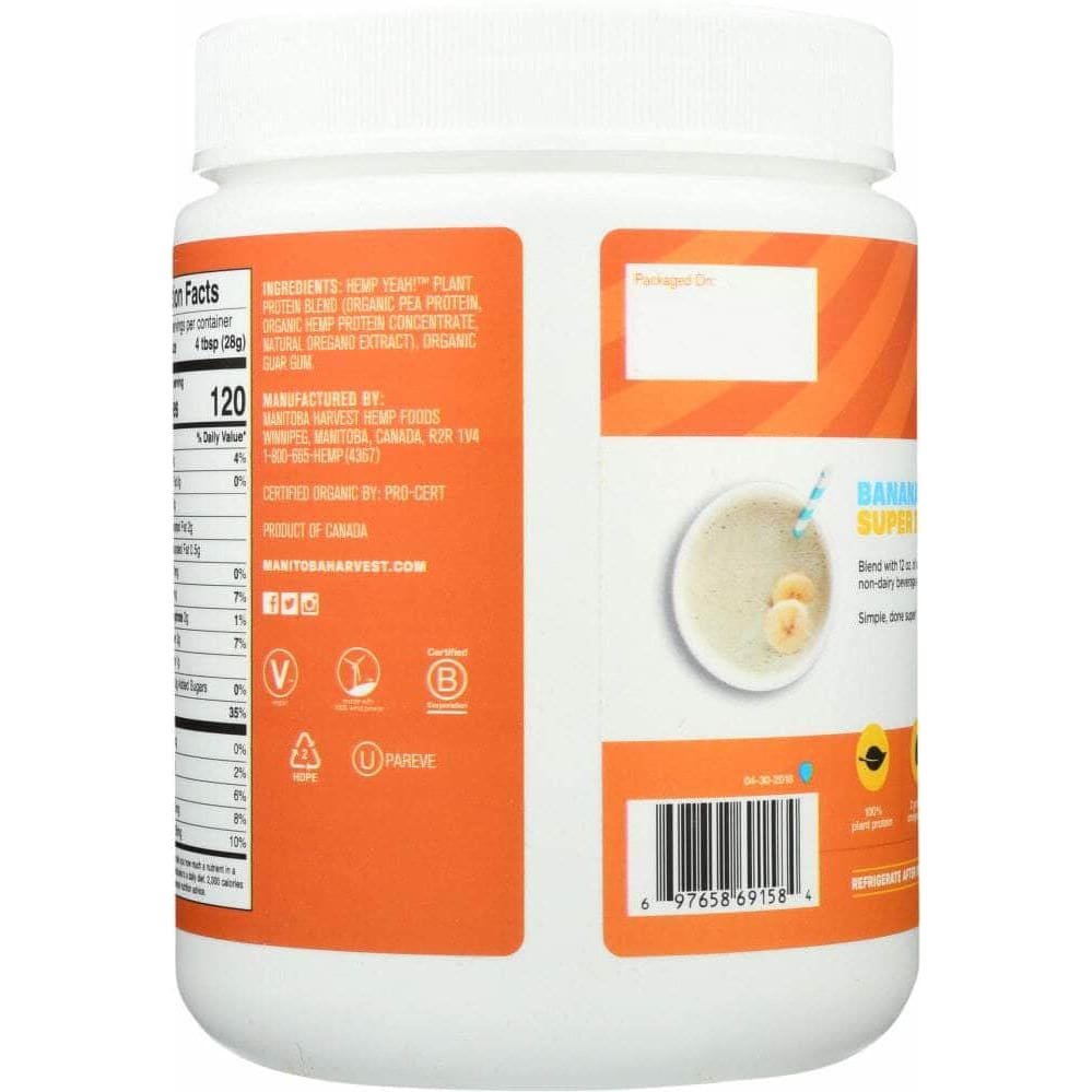 MANITOBA HARVEST Grocery > Beverages > Drink Mixes MANITOBA HARVEST: Unsweetened Protein Powder Plant, 16 oz
