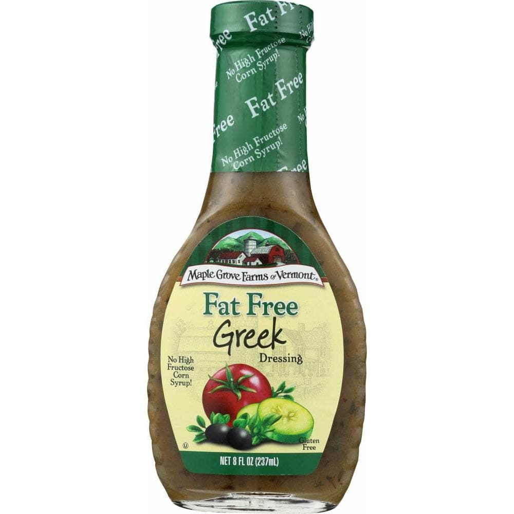 Maple Grove Farms Of Vermont Maple Grove Fat Free Greek Dressing, 8 oz