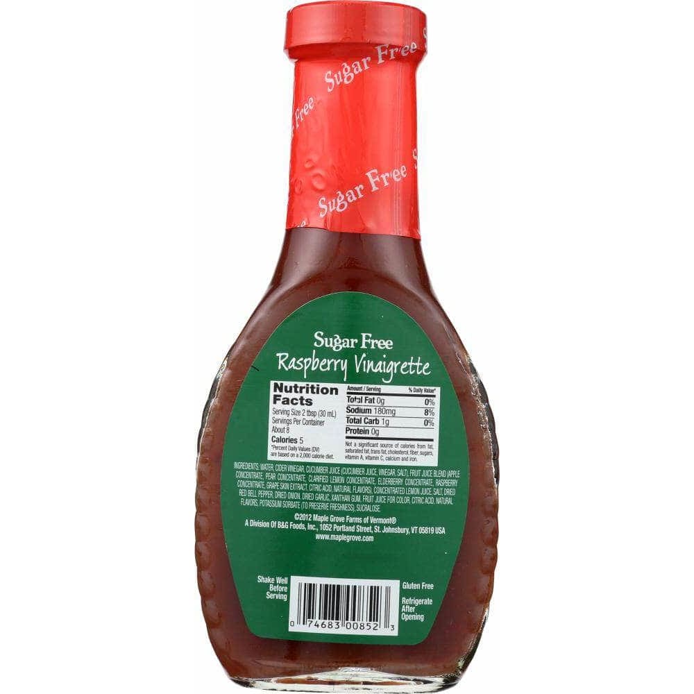 Maple Grove Farms Of Vermont Maple Grove Sugar Free Raspberry Vinaigrette, 8 oz