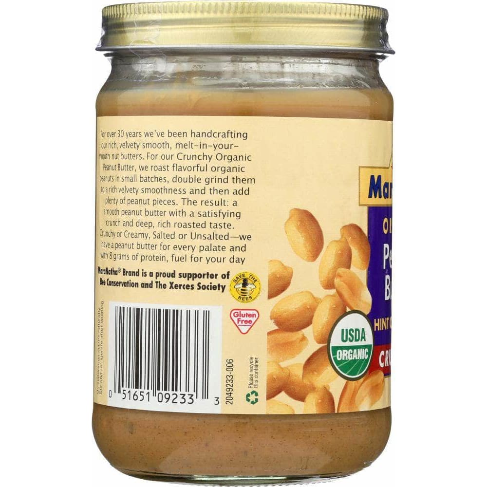 Maranatha Maranatha Organic Roasted Peanut Butter Hint of Sea Salt Crunchy, 16 oz