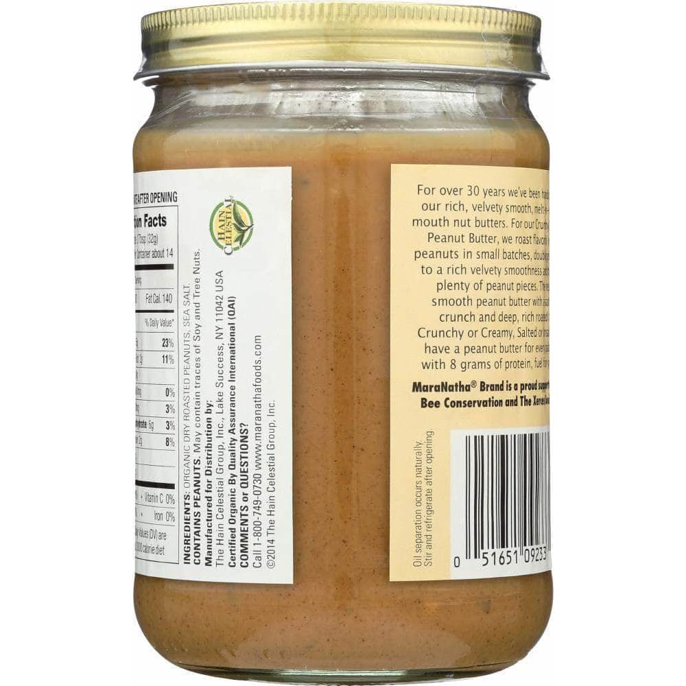 Maranatha Maranatha Organic Roasted Peanut Butter Hint of Sea Salt Crunchy, 16 oz