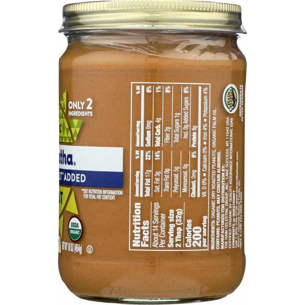 Maranatha Maranatha Peanut Butter No Stir No Sugar 16 oz