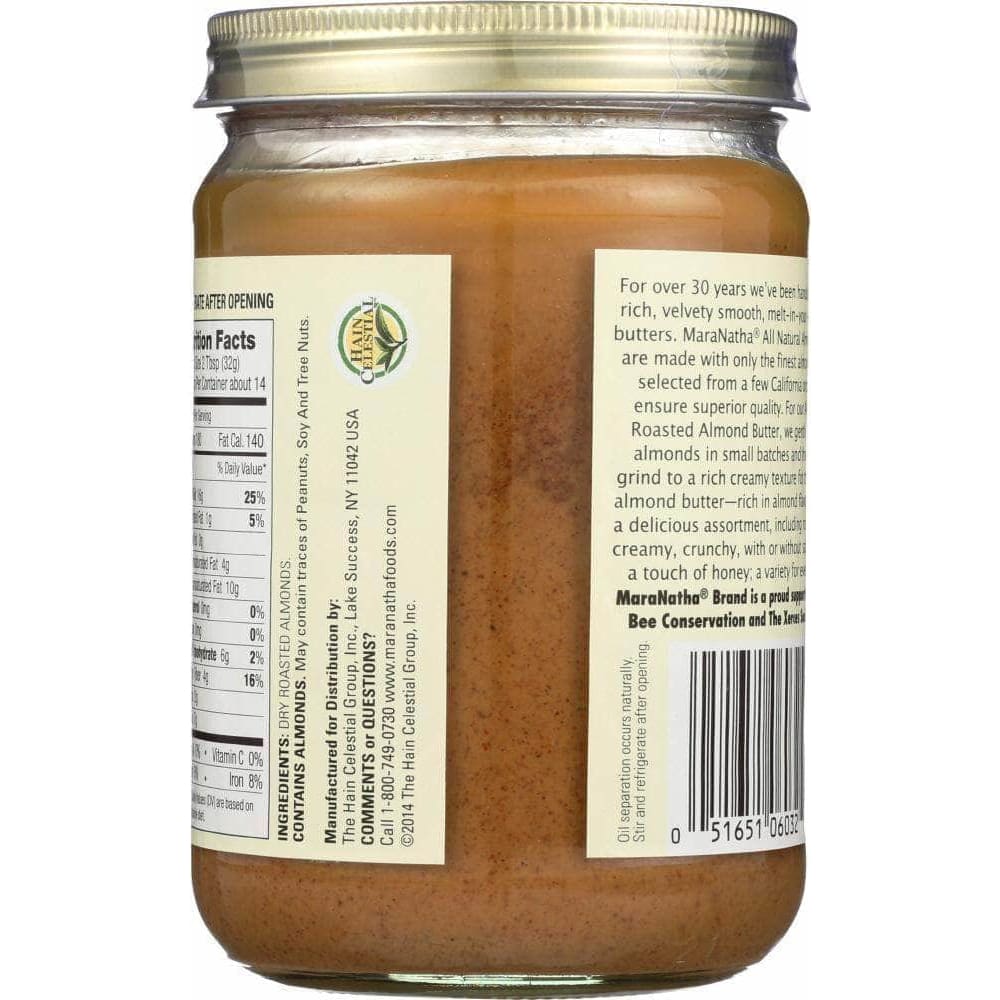 Maranatha Maranatha Roasted Almond Butter Creamy, 16 oz