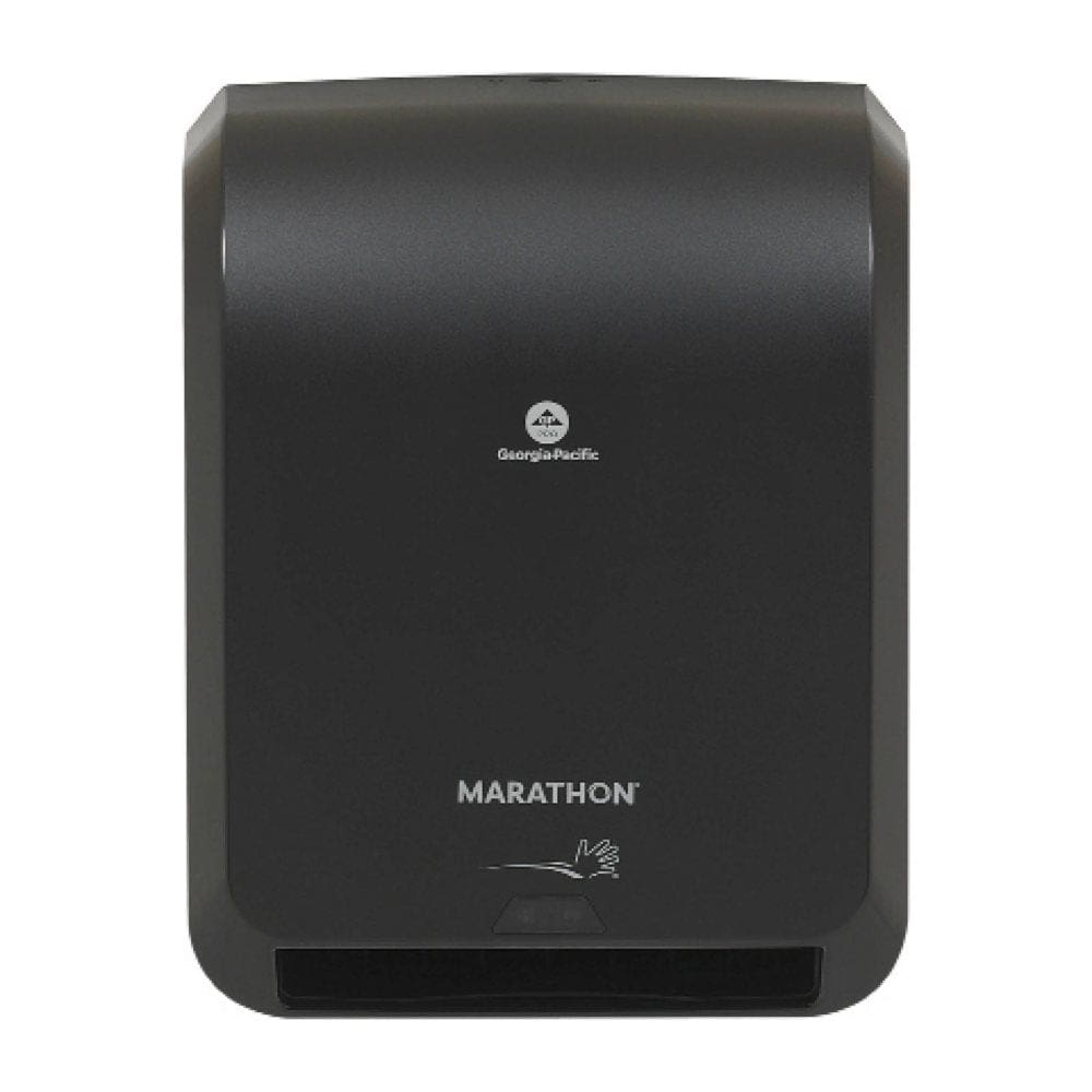 Marathon Automated Hardwound Paper Towel Dispenser Black - Commercial Cleaning Disposables - Marathon