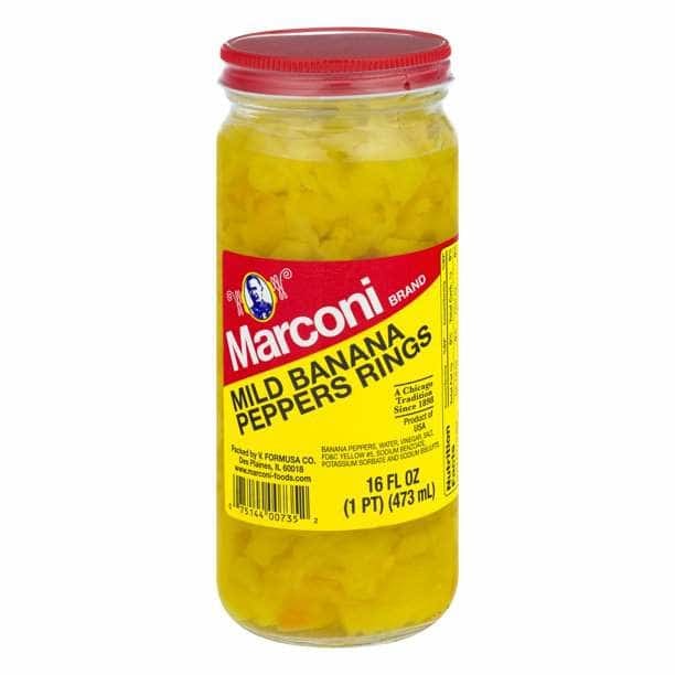 MARCONI MARCONI Pepper Banana Mild Rings, 16 oz