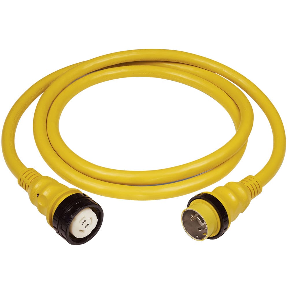 Marinco 50Amp 125/ 250V Shore Power Cable - 25’ - Yellow - Electrical | Shore Power,Boat Outfitting | Shore Power - Marinco