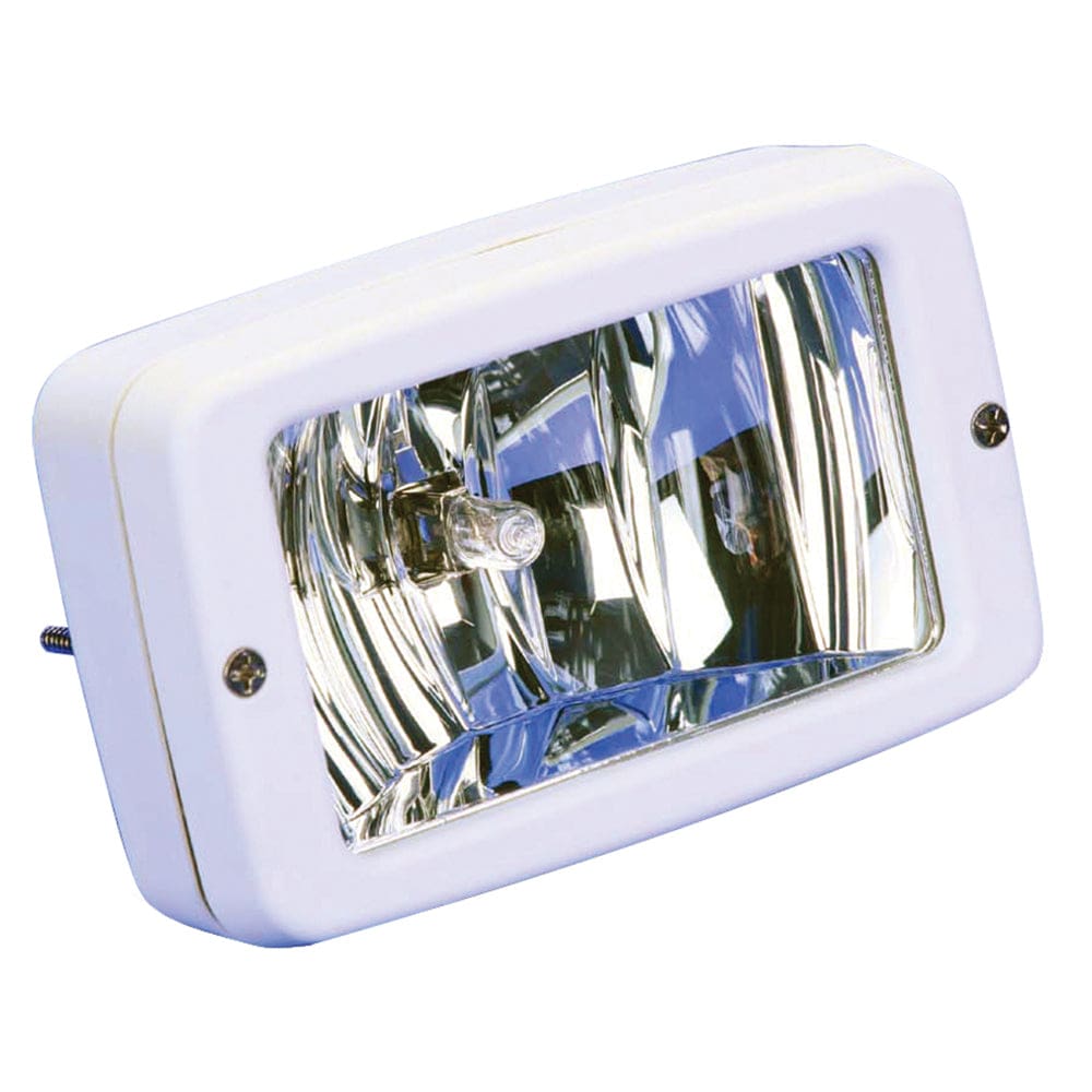 Marinco Flush Mount Halogen Deck Lamp - 12V - 55W - White - Lighting | Flood/Spreader Lights - Marinco